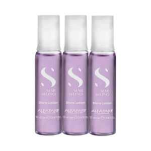Ampola Alfaparf Semi Di Lino Shine Lotion - Tratamento Condicionante Iluminador Sem Enxágue - Kit com 3 unidades